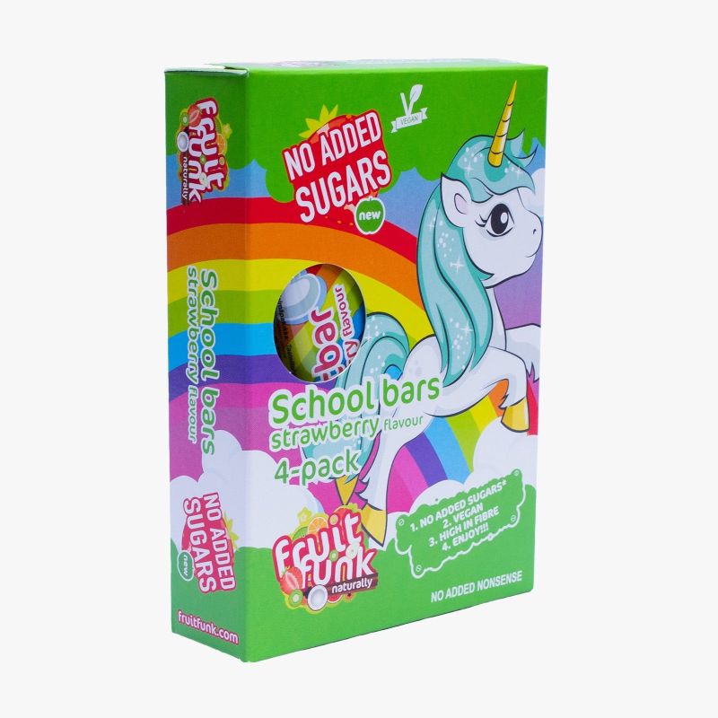 Fruitfunk Unicorn School Bars Strawberry 4-Pack 4x20g