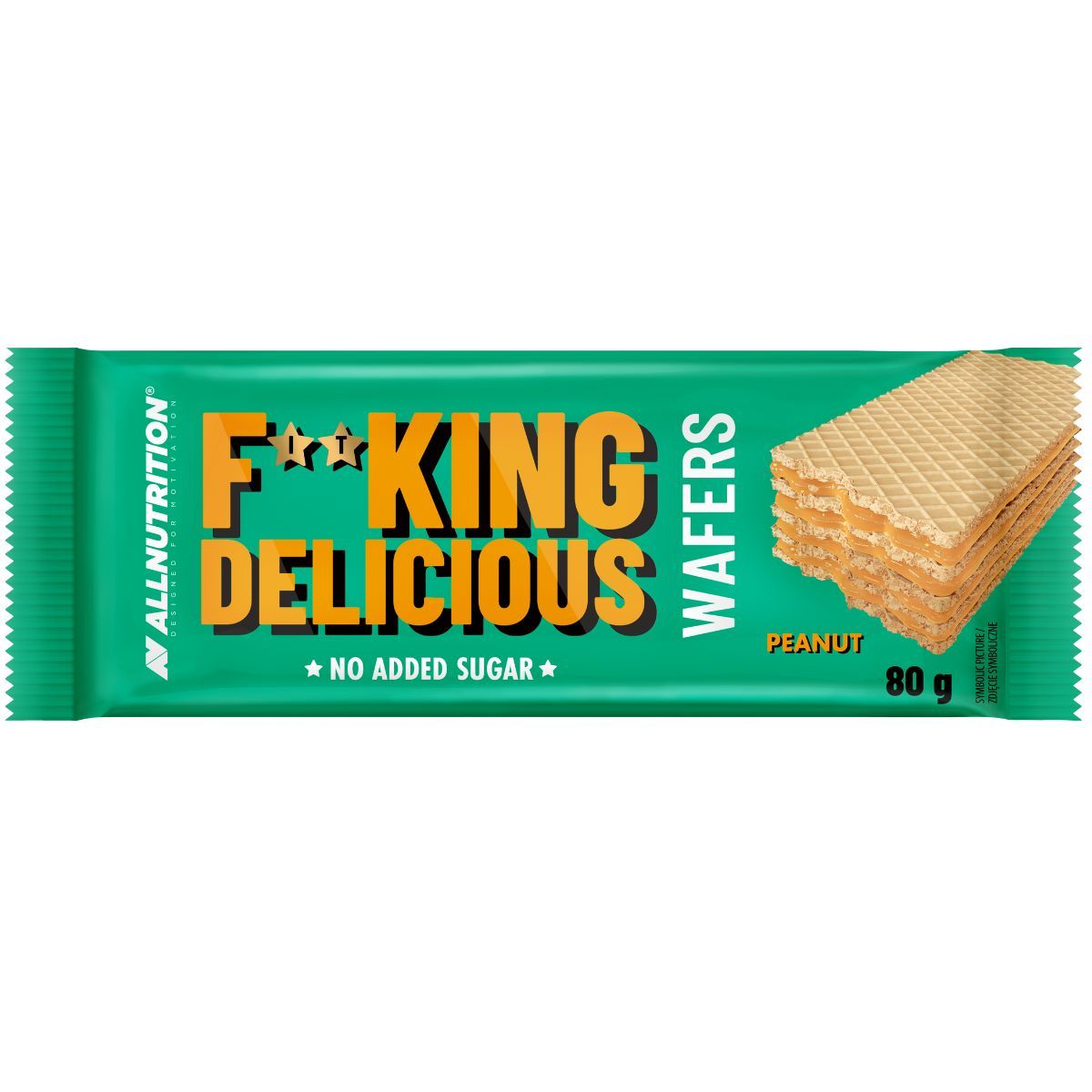 Allnutrition Fitking Deliziose Wafers 80 g Arachidi