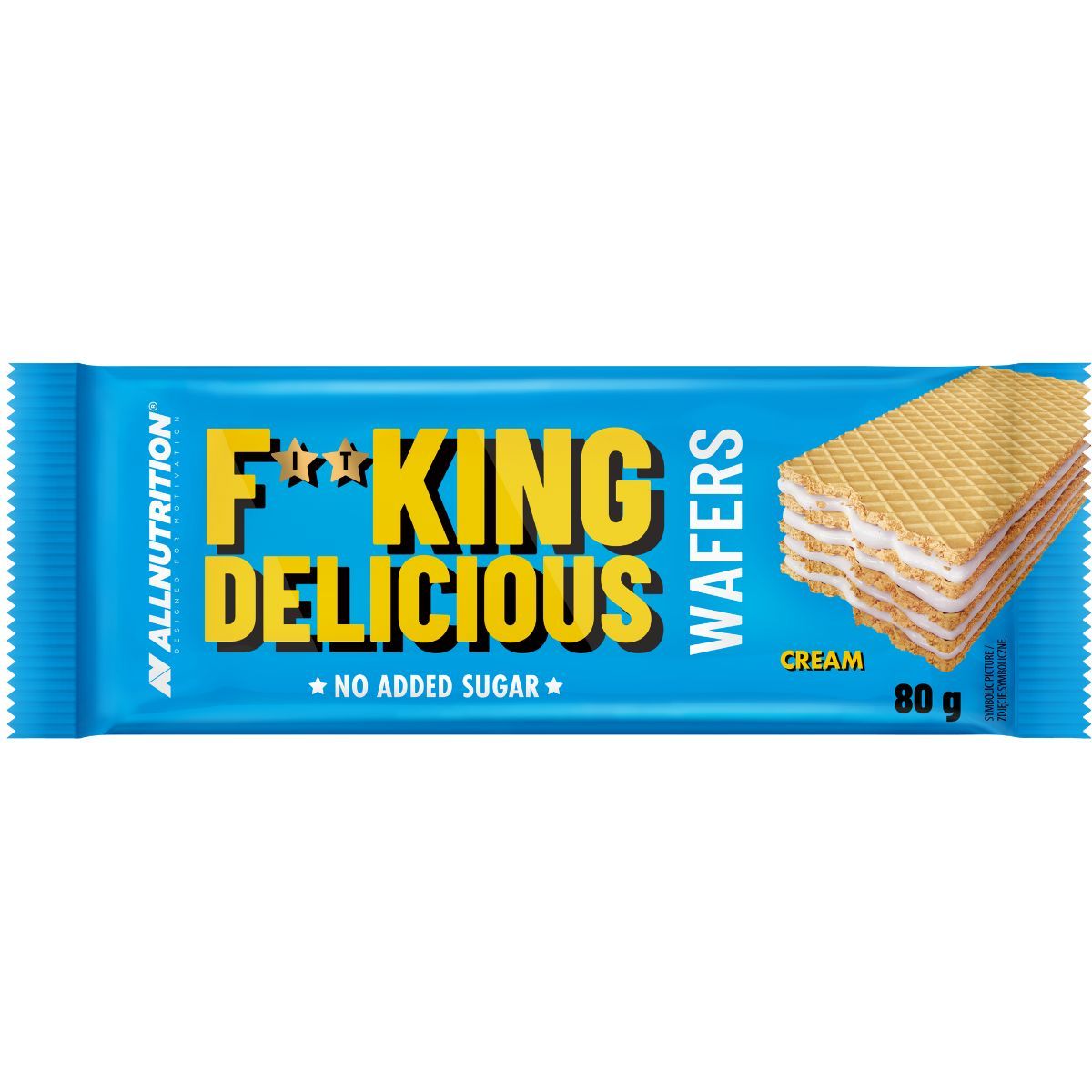 Allnutrition Fitking Delicious Wafers 80 g Cream