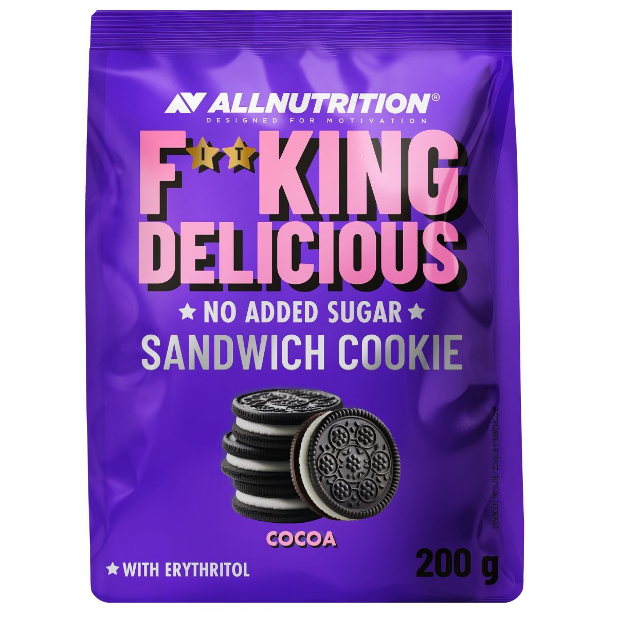 Allnutrition Fitking Delicious Sandwich Cookie 200 g Cocoa