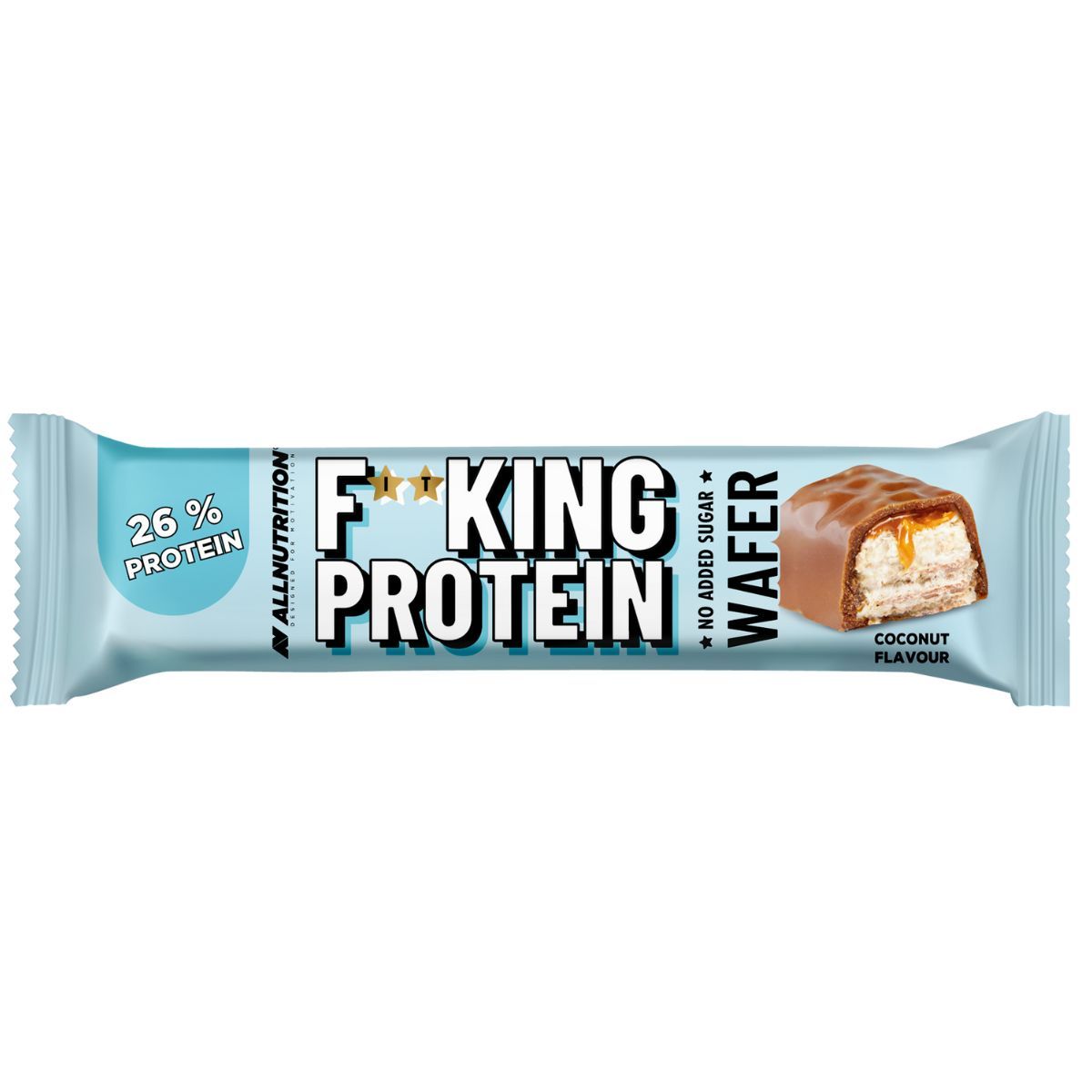 Allnutrition Fitking Protéine Gaufrette 37 g Noix de coco