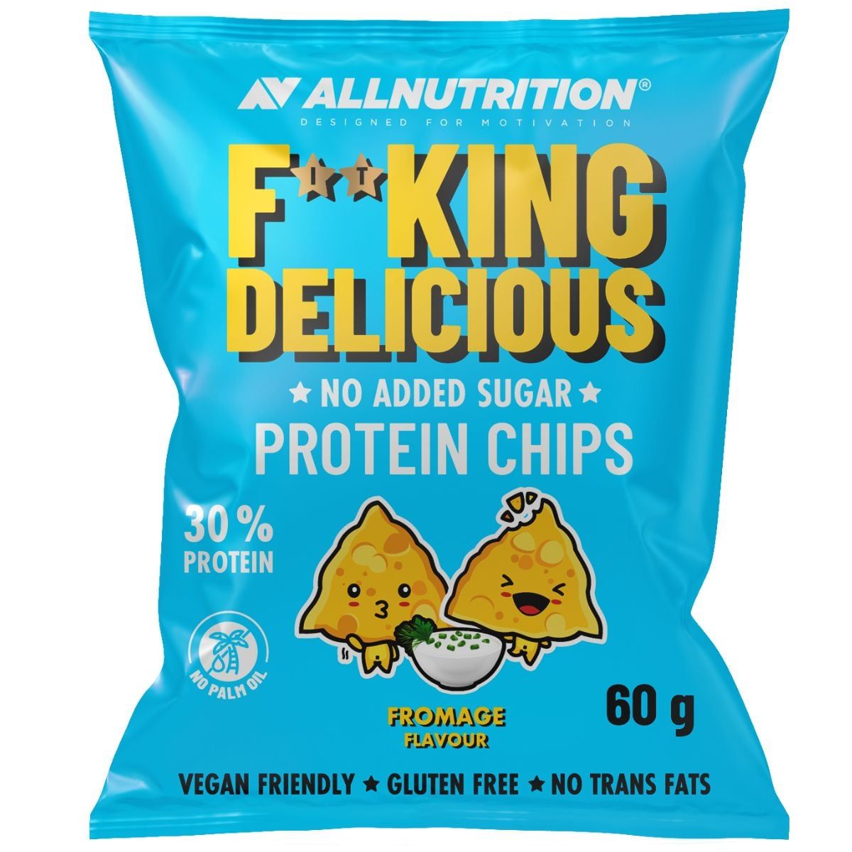 Allnutrition Fitking Heerlijke Eiwit Chips 60 g Kaassmaak