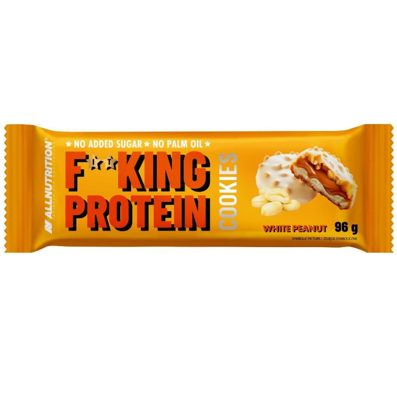 Allnutrition Fitking Cookies Protéinés 96 g Arachide Blanche