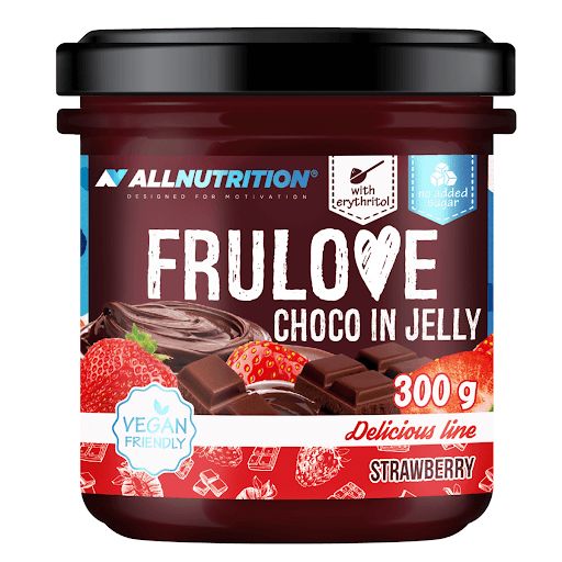 Allnutrition Frulove Choco IN Jelly 300 g Fragola