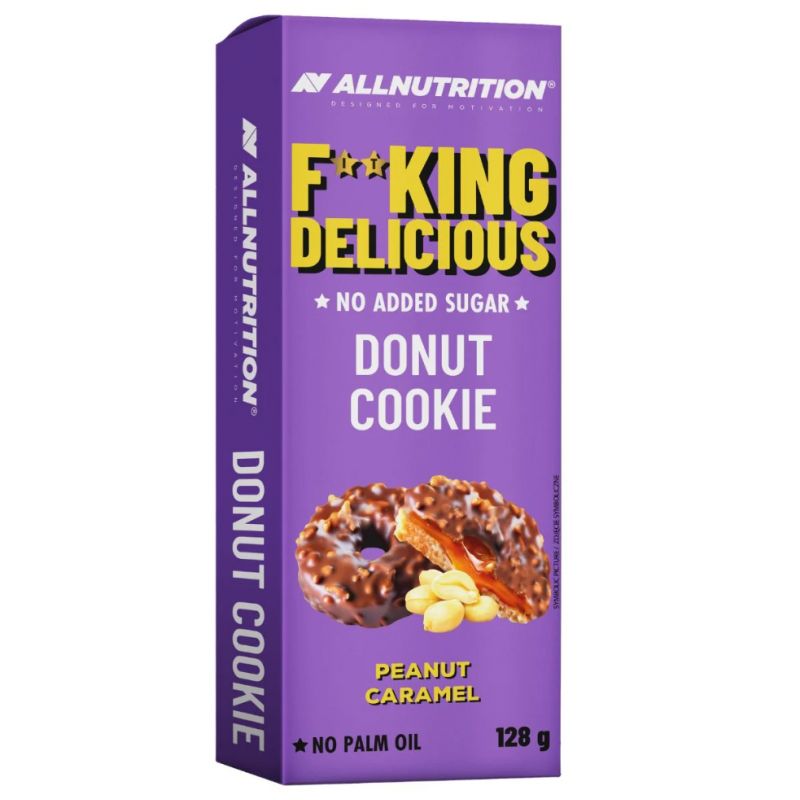 Allnutrition Fitking Délicieux Cookie Donut 128 g Cacahuète Caramel