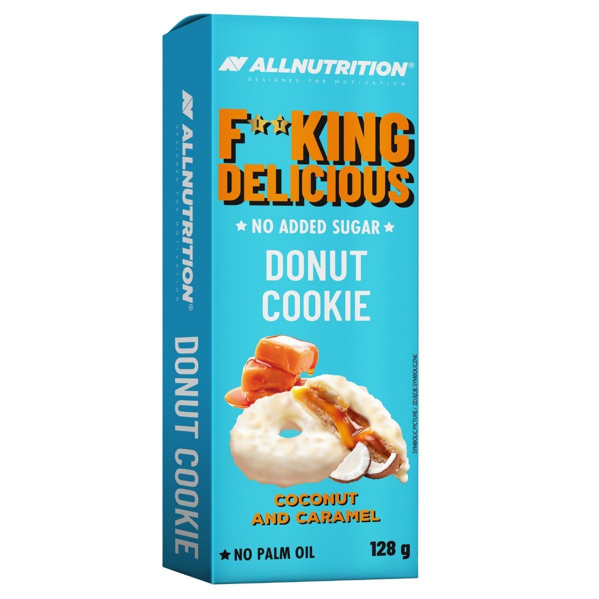 Allnutrition Fitking Galleta Deliciosa de Donut 128 g Coco y Caramelo