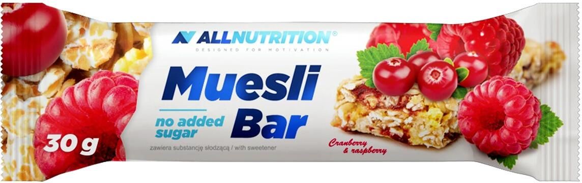 Allnutrition Barrita de Muesli 30 g Arándano&Rúbrica