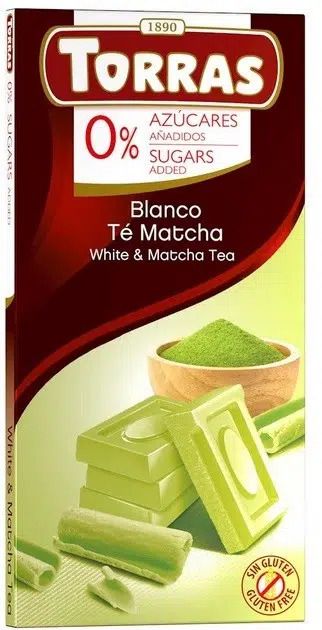 Torras White Chocolate Matcha 75g