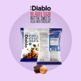 Diablo Bonbons au beurre sans sucre ajouté fourrés au chocolat 75g — miniature 6