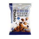 Diablo Bonbons au beurre sans sucre ajouté fourrés au chocolat 75g — miniature 1
