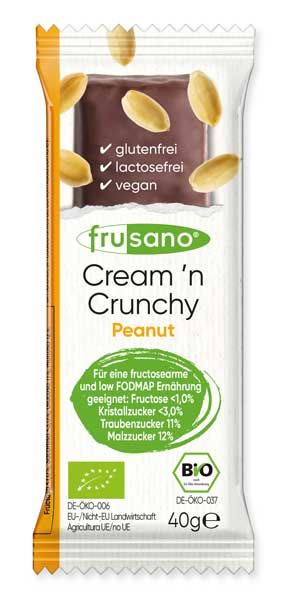 Frusano Cream'n Crunchy Peanut Bar 40g