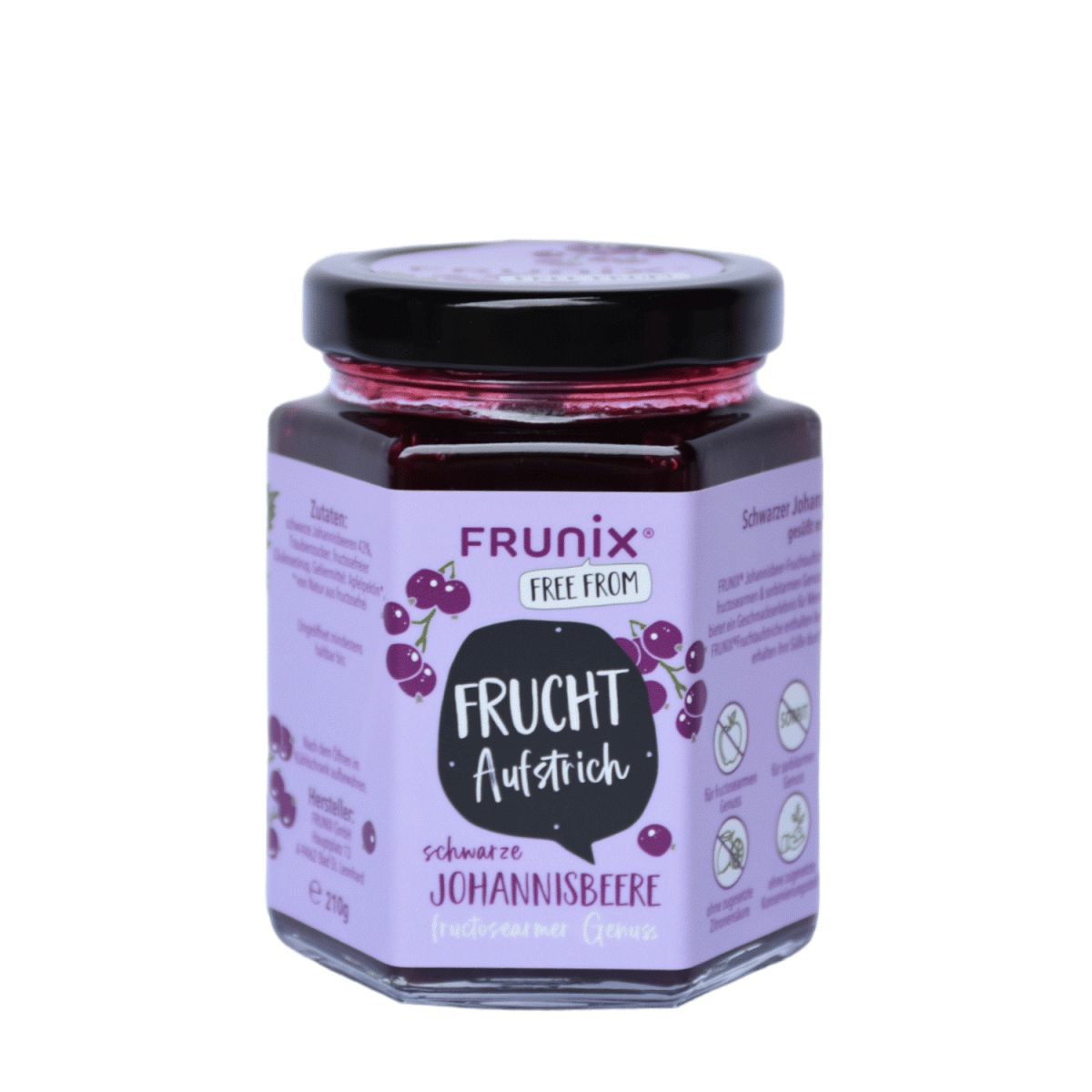 Frunix Fruit Spread Black Currant 210g