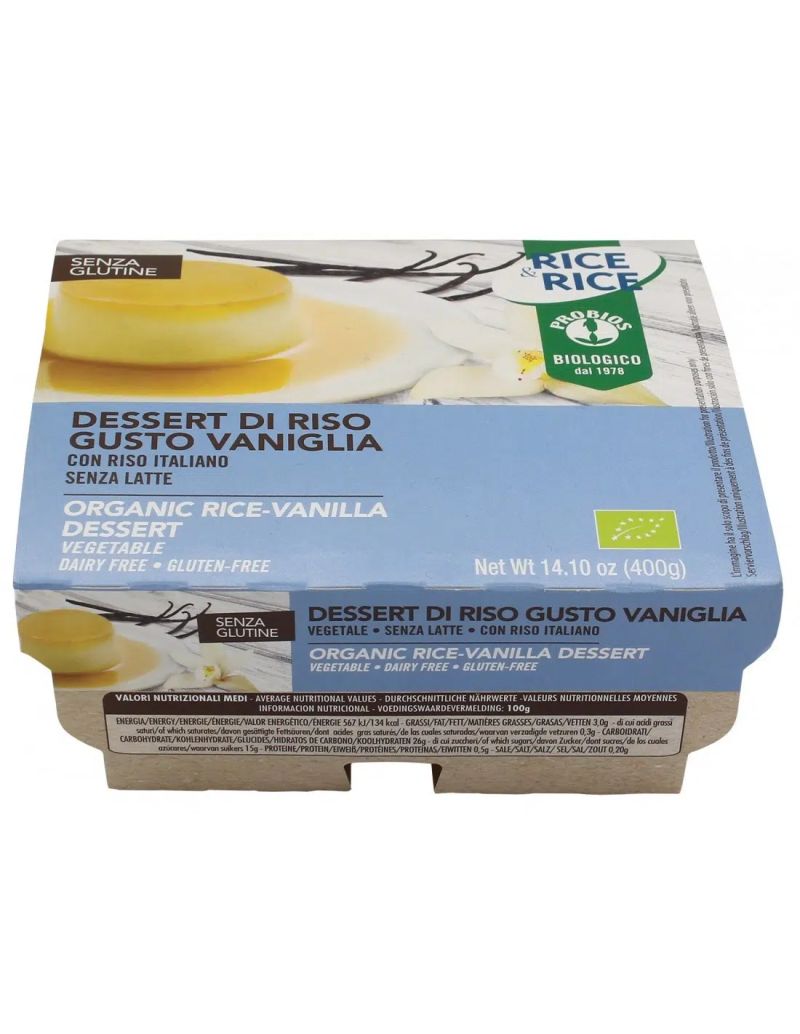 Probios Organic Vanilla Rice Dessert 400g