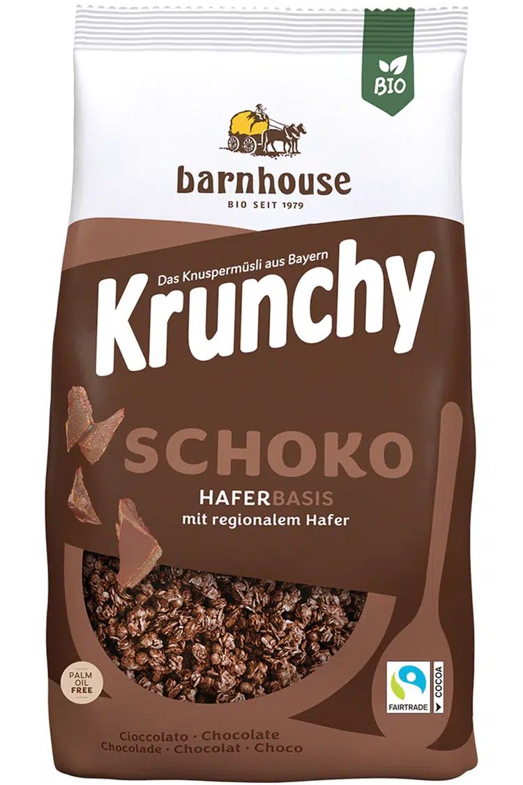 Barnhouse Bio Krunchy Chocolate con jarabe de arroz 750g