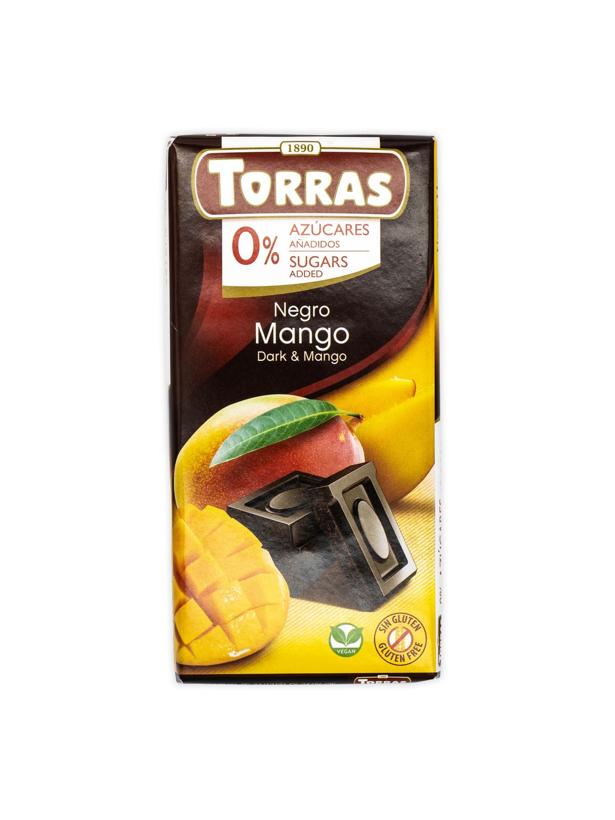 Torras Donker&Mango Chocolade 75g