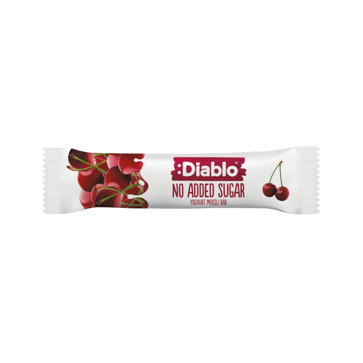 Diablo Barre de Muesli au Yaourt Sans Sucre Ajouté Cerise 30g