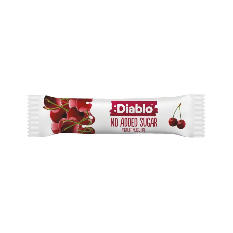 Diablo Barre de Muesli au Yaourt Sans Sucre Ajouté Cerise 30g