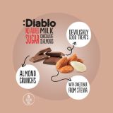 Diablo Chocolate con Almendras sin Azúcar Añadido con Stevia 75g — Miniatura 2