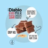 Diablo No Added Sugar Stevia Milk Chocolate with Crispy Rice 75g — thumbnail 3