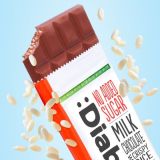 Diablo No Added Sugar Stevia Milk Chocolate with Crispy Rice 75g — thumbnail 5