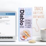 Diablo Biscotti di Cocco Senza Zucchero Aggiunto con Caramello e Arachidi 100g — miniatura 4