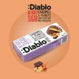 Galletas Diablo Sin Azúcar Añadido de Caramelo y Cacahuetes Cubiertas de Chocolate con Leche 100g — Miniatura 2