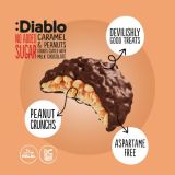 Galletas Diablo Sin Azúcar Añadido de Caramelo y Cacahuetes Cubiertas de Chocolate con Leche 100g — Miniatura 3