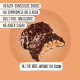 Galletas Diablo Sin Azúcar Añadido de Caramelo y Cacahuetes Cubiertas de Chocolate con Leche 100g — Miniatura 5