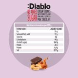 Diablo No Added Sugar Cocoa Cookies with Peanut Filling and Half Coated Milk Chocolate 110g — thumbnail 4