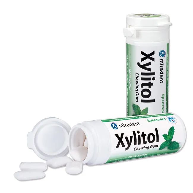 Miradent Xylitol Gomma da Masticare Menta Verde 30g