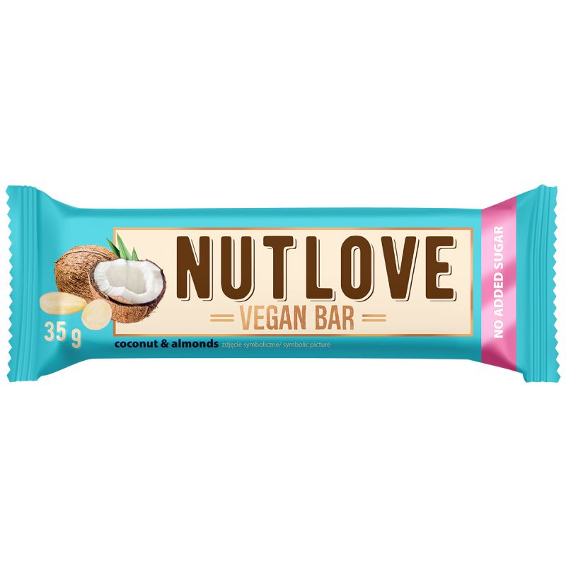 Allnutrition Nutlove Barra Vegana Coco y Almendras 35g