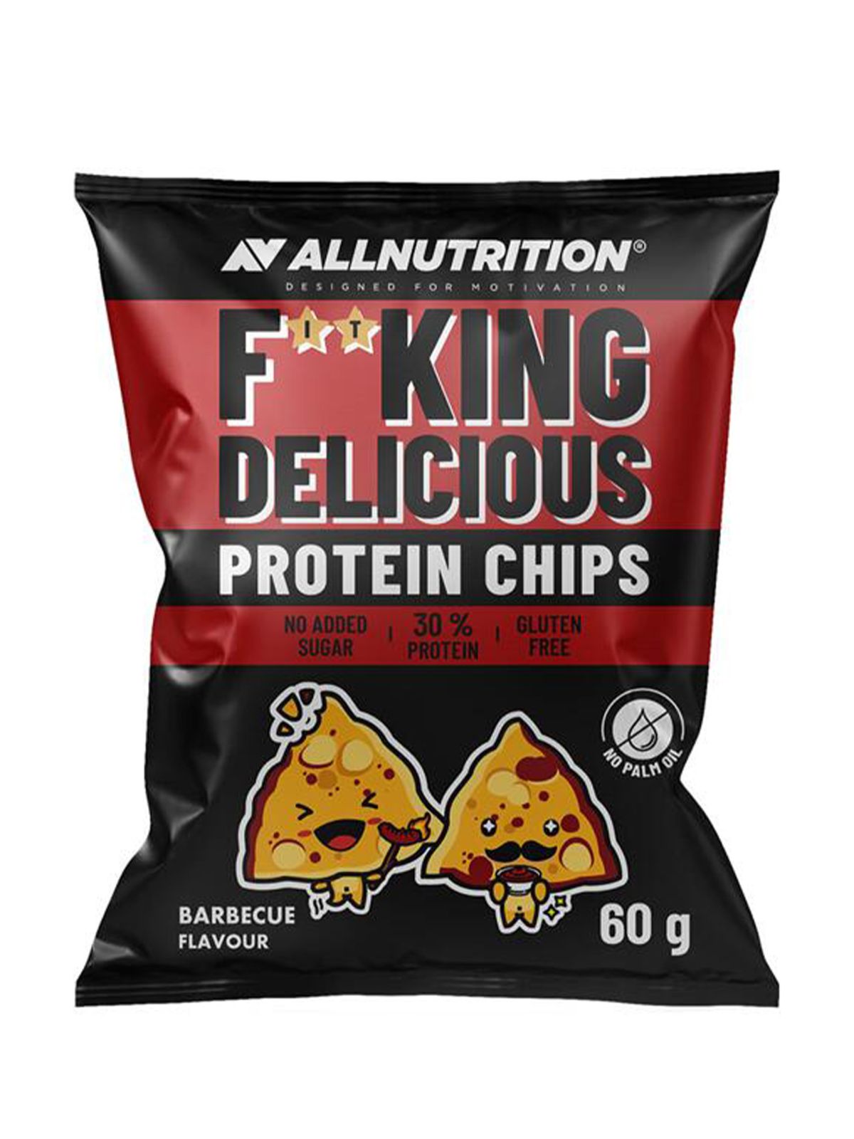 Allnutrition Fitking Délicieux Chips Protéinés Saveur Barbecue 60g