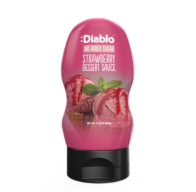 Diablo No Added Sugar Strawberry Dessert Sauce 290ml