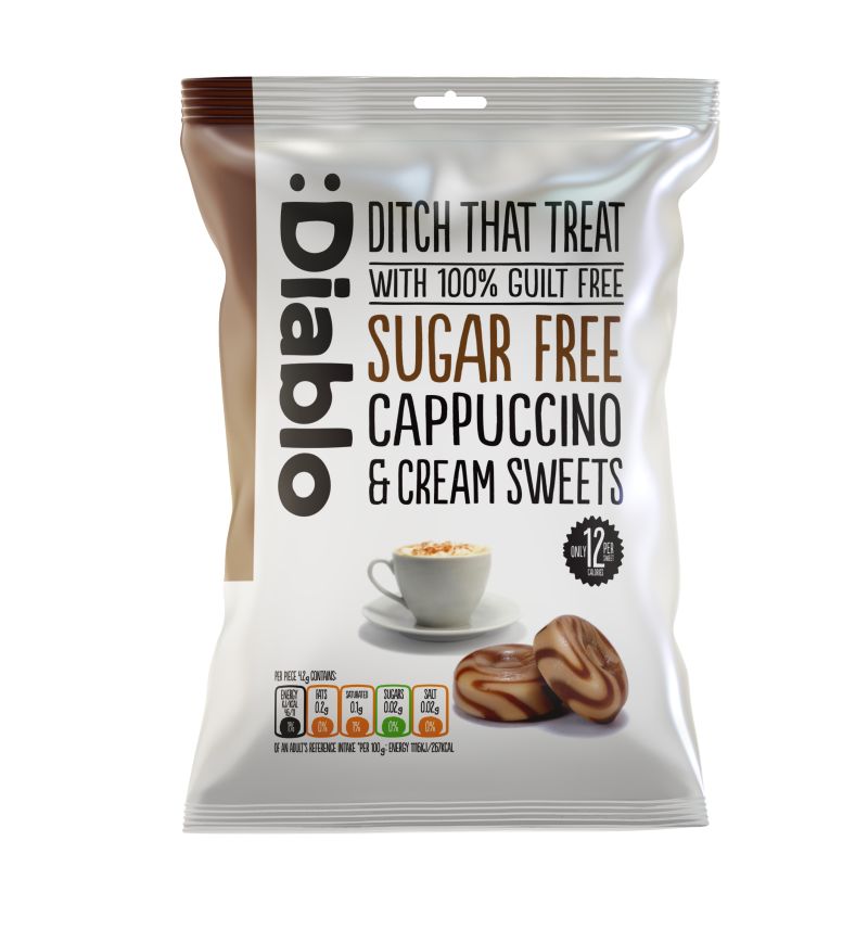 Diablo Sugar Free Cappuccino&Cream Sweets 75g