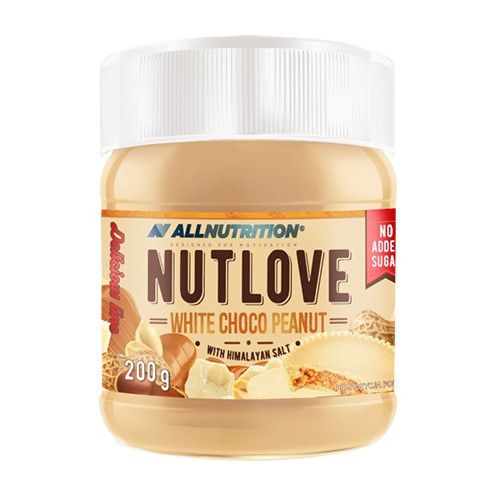 Allnutrition Nutlove Chocolate Blanco de Cacahuete con Crema de Sal Himalayo 200g