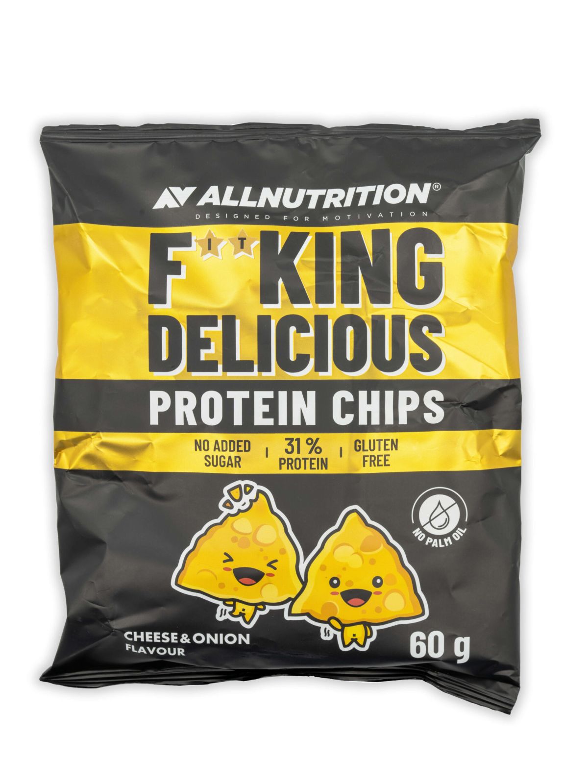 Allnutrition Fitking Délicieux Chips Protéinés Saveur Fromage&Oignon 60g