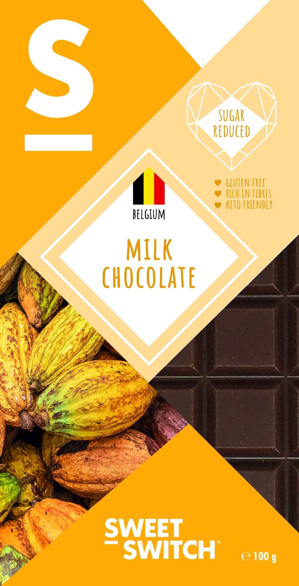 Sweet Switch Melkchocolade 100g
