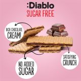 Diablo Wafers al gusto di crema al cioccolato senza zuccheri aggiunti 150g — miniatura 4