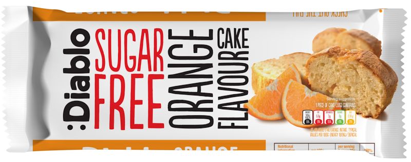 Diablo Sugar Free Orange Flavour Cake 200g