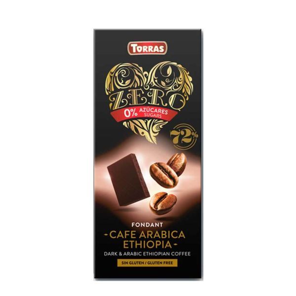 Torras Zero Dark & Arabic Ethiopian Coffee Chocolate 100g