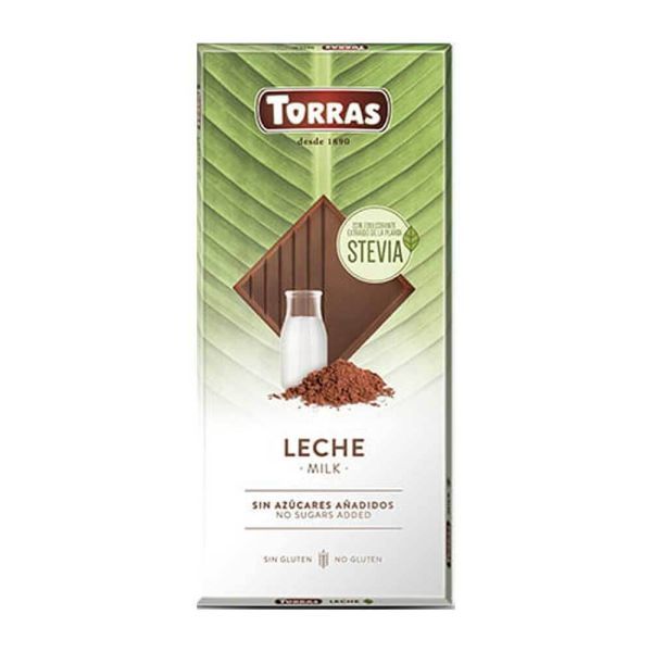 Torras Melkchocolade met Stevia 100g