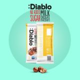 Diablo Chocolate con Leche Stevia Sin Azúcar Añadido con Avellanas 75g — Miniatura 2