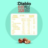 Diablo Chocolate con Leche Stevia Sin Azúcar Añadido con Avellanas 75g — Miniatura 6