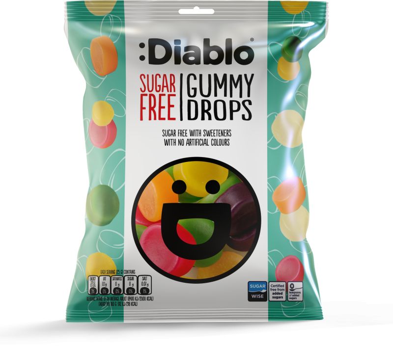 Diablo Sugar Free Gummy Drops 75g
