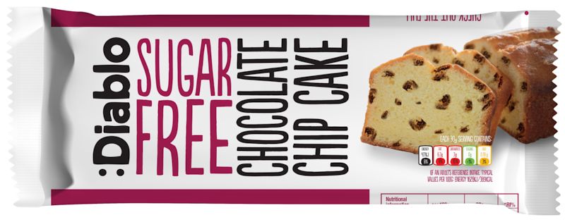 Diablo Sugar Free Chocolate Chip Cake 200g