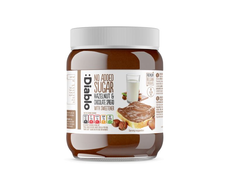 Diablo No Added Sugar Hazelnut & Chocolate Spread 350g