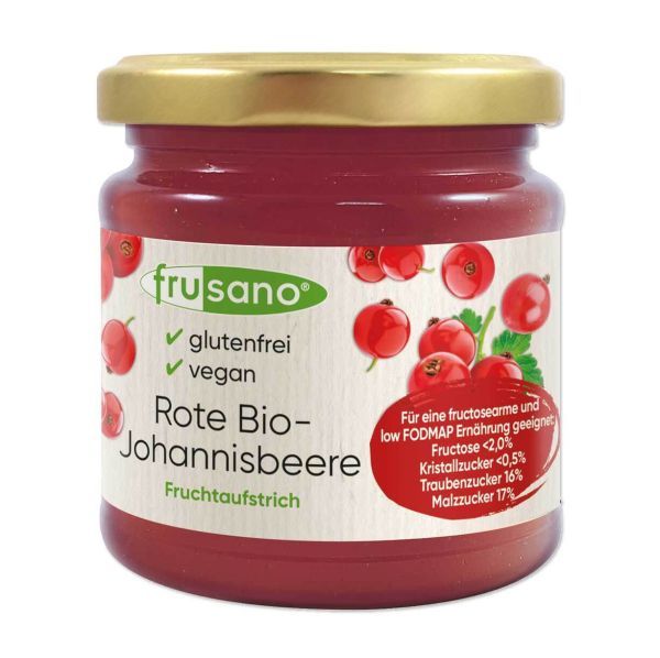 Frusano Organic Red Currant Fruit Spread 235g