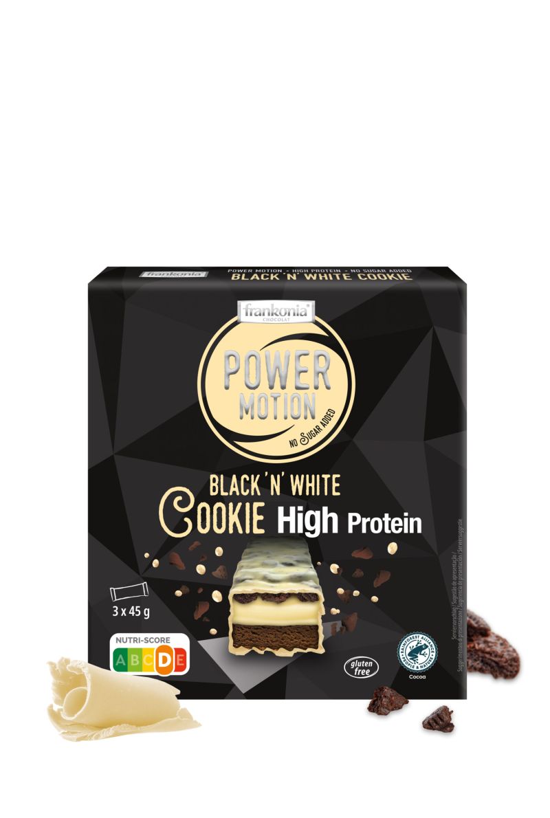 Frankonia Power Motion Black'n'White Cookie High Protein 3x45g