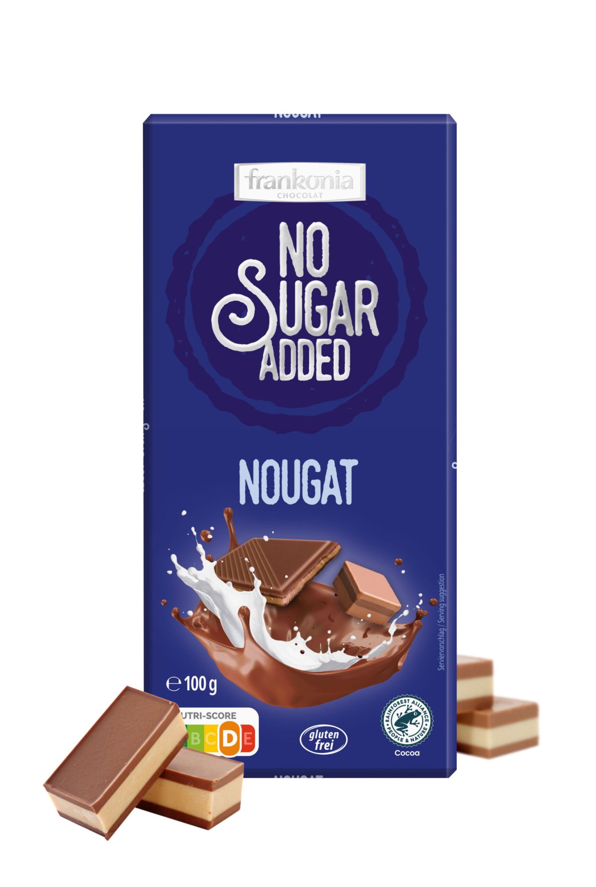 Frankonia No Sugar Added Nougat Chocolate 100g