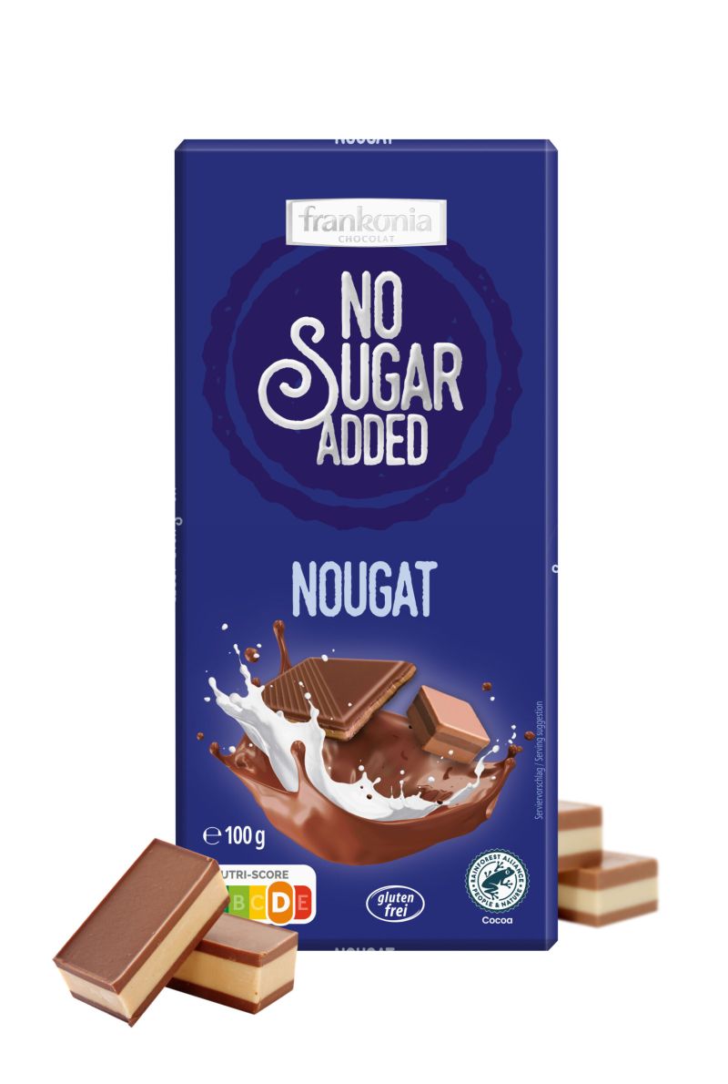 Frankonia No Sugar Added Nougat Chocolate 100g